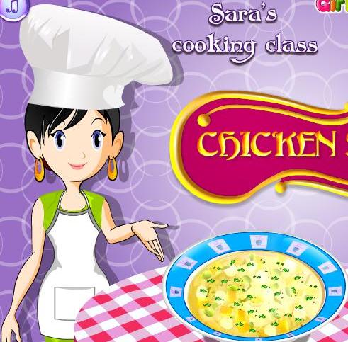 the game sara cooking class chicken soup recipe online